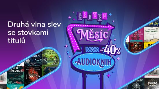 Druhá vlna 40% slev měsíce audioknih