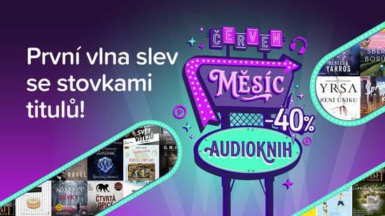 První vlna slev měsíce audioknih