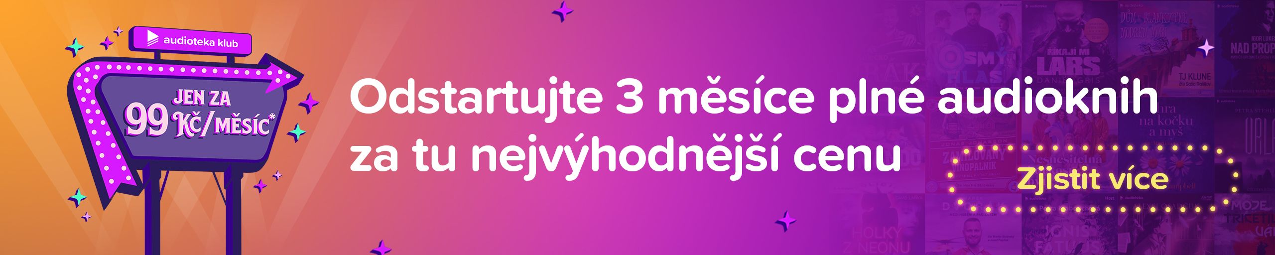 Členství START za zvýhodněnou cenu 99 Kč/měsíc na 3 měsíce - Zjistit více