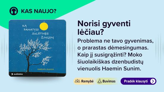 Naujiena audioknyga KĄ PAMATYSI SULĖTINĘS ŽINGSNĮ
