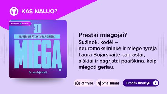 Naujiena audioknyga 300 KLAUSIMŲ IR ATSAKYMŲ APIE MIEGĄ