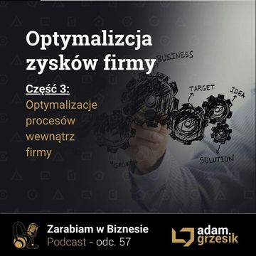Optymalizacja zysków firmy cz.3 - optymalizacja procesów - odc. 57 audiobook, Adam Grzesik