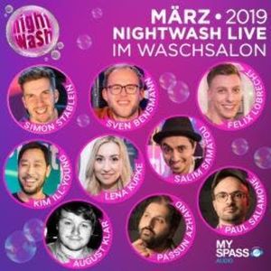 NightWash Live März 2019, März 2019, August Klar, Enissa Amani, Faisal Kawusi, Felix Lobrecht, Ill-Young Kim, Lena Kupke, Passun, Paul Salamone, Salim Samatou, Simon Stäblein, Sven Bensmann