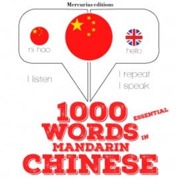1000 essential words in Mandarin Chinese audiobook, JM Gardner