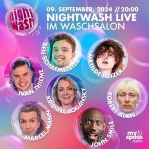 NightWash Live, September 2024, Ben Schafmeister, Ivan Thieme, John Smile, Kristina Bogansky, Marcel Mann, Matilde Keizer, Robert Alan