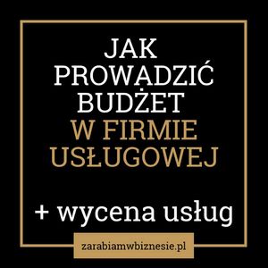 Jak prowadzić budżet w firmie usługowej. Dodatek: wycena usług - odc. 7., Adam Grzesik
