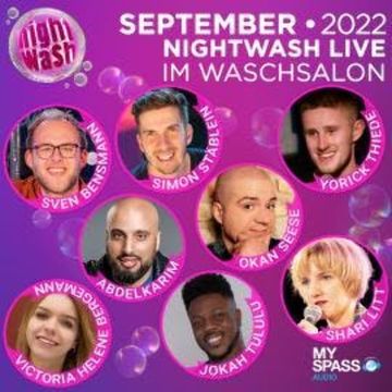 NightWash Live - September 2022 audiobook, Abdelkarim, Jokah Tululu, Okan Seese, Shari Litt, Simon Stäblein, Sven Bensmann, Victoria Helene Bergmann, Yorick Thiede
