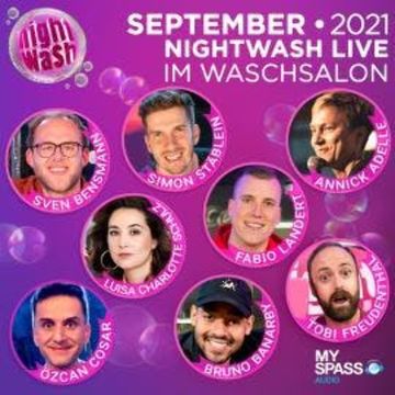 NightWash Live, September 2021 audiobook, Annick Adelle, Bruno Banarby, Fabio Landert, Luisa Charlotte Schulz, Özcan Cosar, Simon Stäblein, Sven Bensmann, Tobi Freudenthal