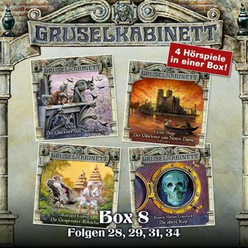 Gruselkabinett Box 8 (Folgen 28, 29, 31, 34) audiobook, Francis Marion Crawford, Rudyard Kipling, Victor Hugo.
