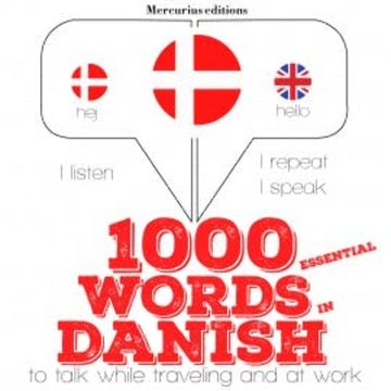1000 essential words in Danish audiobook, JM Gardner