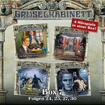 Gruselkabinett Box 7 (Folgen 24, 25, 27, 30) audiobook, H.P. Lovecraft, John William Polidori., Robert Louis Stevenson.