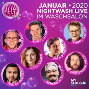 NightWash Live, Januar 2020 audiobook, Falk Pyrczek, Friedemann Weise, Lara Ermer, Serkan Ates-Stein, Simon Stäblein, Sven Bensmann, Thorsten Bär, Tobias Rentzsch