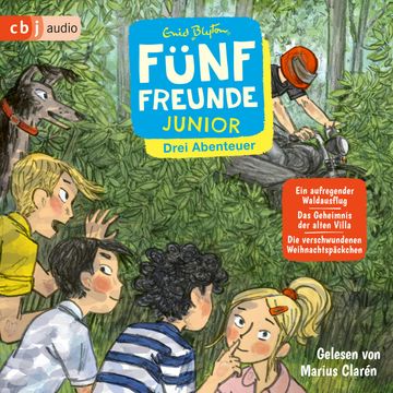 Fünf Freunde JUNIOR - Drei Abenteuer - Ein aufregender Waldausflug. Das Geheimnis der alten Villa. Die verschwundenen Weihnachts audiobook, Enid Blyton