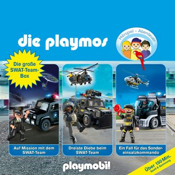 Die Playmos - Das Original Playmobil Hörspiel, Die große SWAT-Team-Box, Folgen 68, 78, 85 audiobook, Christoph Dittert, David Bredel, Florian Fickel, Simon X. Rost