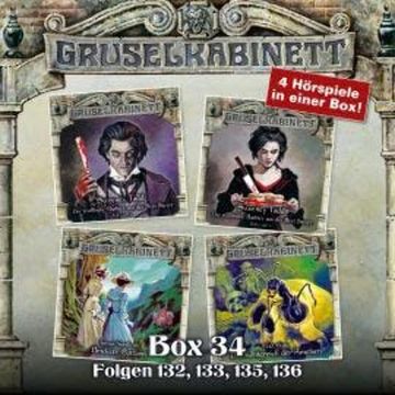 Gruselkabinett, Box 34: Folgen 132, 133, 135, 136 audiobook, Amyas Northcote, H.G. Wells, Sweeney Todd