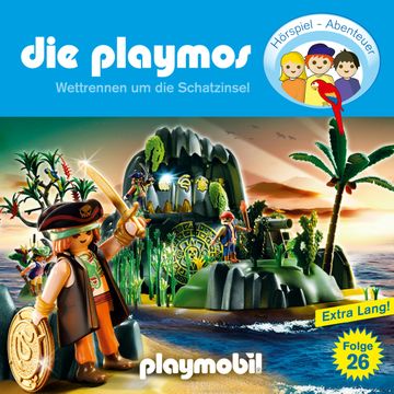 Wettrennen um die Schatzinsel (Die Playmos 26) audiobook, Florian Fickel, Simon X. Rost