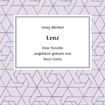 Lenz audiobook, Georg  Büchner