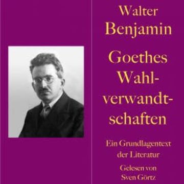 Walter Benjamin: Goethes Wahlverwandtschaften audiobook, Walter Benjamin