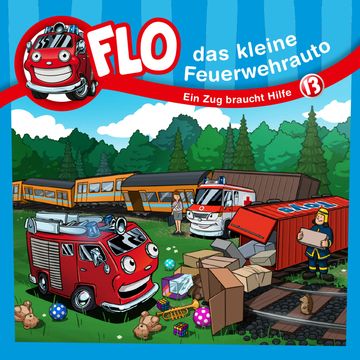 Ein Zug braucht Hilfe - Flo, das kleine Feuerwehrauto (13) audiobook, Christian Mörken