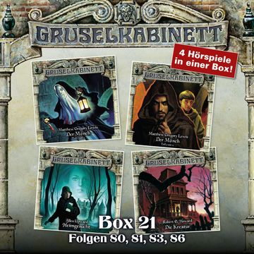 Gruselkabinett Box 21 (Folgen 80, 81, 83, 86) audiobook, Allen Upward, M.G. Lewis, Robert E. Howard