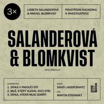 3x Salanderová & Blomkvist audiobook, David Lagercrantz