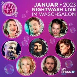 NightWash Live, Januar 2023, Ben Schafmeister, Falk Schug, Friedrich Herrmann, Ingmar Stadelman, Kristina Bogansky, Luisa Charlotte Schulz, Sandra Sprünken, Tony Bauer