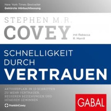Schnelligkeit durch Vertrauen audiobook, Stephen M. R. Covey
