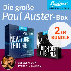 Die große Paul Auster-Box - Die New York-Trilogie + Das Buch der Illusionen (ungekürzt), Paul Auster