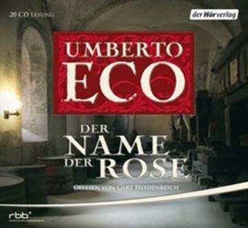 Der Name der Rose audiobook, Umberto Eco