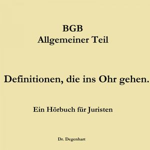 Bgb - Allgemeiner Teil, Thomas Degenhart