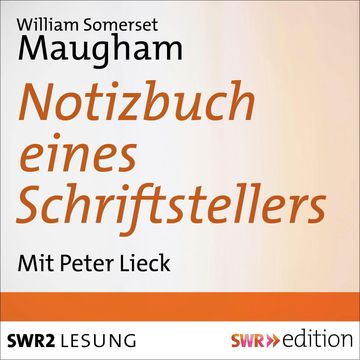 Notizbuch eines Schriftstellers audiobook, William  Somerset Maugham