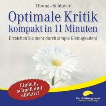 Optimale Kritik - kompakt in 11 Minuten audiobook, Thomas Schlayer