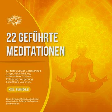 22 geführte Premium-Meditationen für tiefen Schlaf, Gelassenheit, Angst, Selbstheilung, Stressabbau, Chakra-Reinigung, Vergebung audiobook, Patrick Lynen