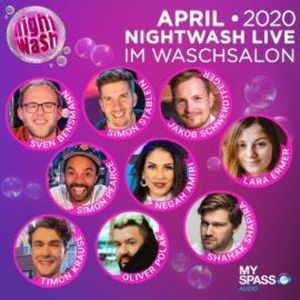 NightWash Live, April 2020, Jakob Schwerdtfeger, Lara Ermer, Negah Amiri, Oliver Polak, Shahak Shapira, Simon Pearce, Simon Stäblein, Sven Bensmann, Timon Krause