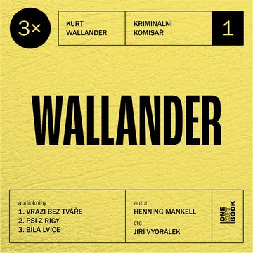 3x Wallander #1 audiobook, Henning Mankell