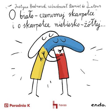 O biało-czerwonej skarpetce i o skarpetce niebiesko-żółtej, a także o wrednych czerwonych rękawiczkach audiobook, Justyna Bednarek