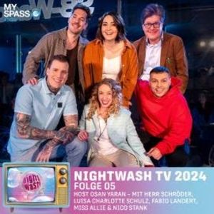 NightWash, Folge 5: NightWash TV 2024, Fabio Landert, Herr Schröder, Luisa Charlotte Schulz, Miss Allie, Nico Stank, Osan Yaran