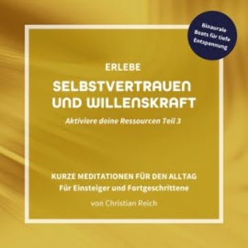 Erlebe Selbstvertrauen und Willenskraft audiobook, Christian Reich