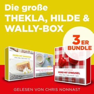 Die große Thekla, Hilde & Wally Box - Mord und Mandelbaiser, Mord mit Streusel, Mord mit Marzipan - Thekla, Hilde, Wally (Ungekü, Jutta Mehler