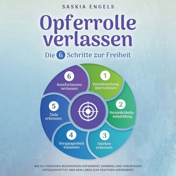 Opferrolle verlassen – Die 6 Schritte zur Freiheit: Wie du toxischen Beziehungen entkommst, Mobbing und Vorurteilen entgegentrit audiobook, Saskia Engels