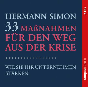 33 Maßnahmen für den Weg aus der Krise audiobook, Hermann Simon