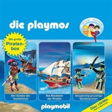Die große Piraten-Box (Die Playmos 1, 16, 22) audiobook, Florian Fickel, Rudolf K. Wernicke, Simon X. Rost