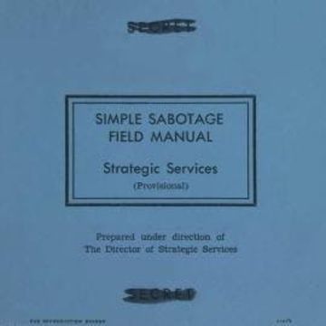 Simple Sabotage Field Manual (Unabridged) audiobook, Office of Strategic Services