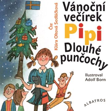 Vánoční večírek Pipi Dlouhé punčochy audiobook, Astrid Lindgrenová