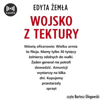 Wojsko z tektury audiobook, Edyta Żemła