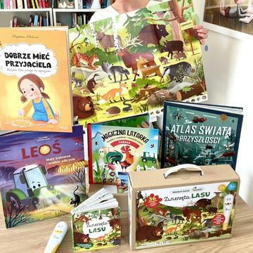 Interaktywne puzzle z piórem Kakadu „Zwierzęta lasu” i nowości książkowe 2-12 lat audiobook, Anna Jankowska