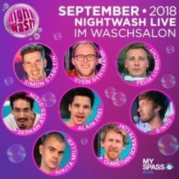 NightWash Live, September 2018 audiobook, Alain Frei, Binyo, Christian Schulte-Loh, Felix Lobrecht, Nikita Miller, Serkan Ates-Stein, Simon Stäblein, Sven Bensmann