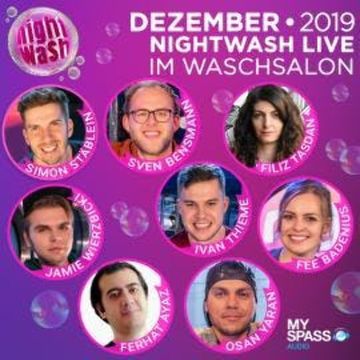 NightWash Live, Dezember 2019 audiobook, Drew Bulkeley, Fee Badenius, Ferhat Ayaz, Filiz Tasdan, Ivan Thieme, Jamie Wierzbicki, Osan Yaran, Simon Stäblein, Sven Bensmann