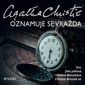 Oznamuje se vražda audiobook, Agatha Christie