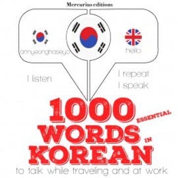 1000 essential words in Korean audiobook, JM Gardner